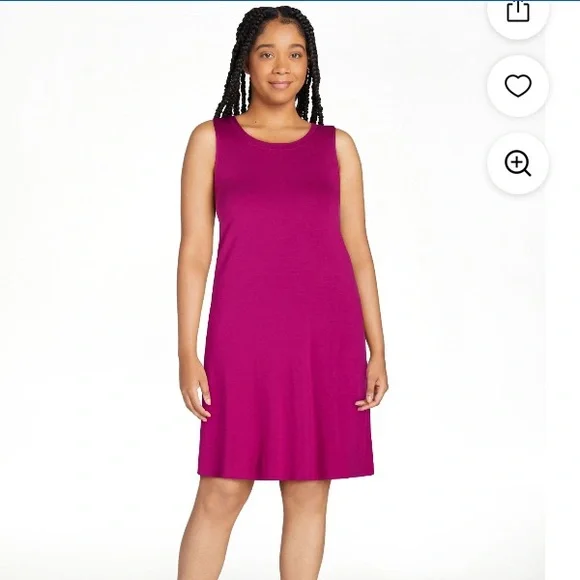 strapless open back dress Pink Crawfish Swing Dress – fringe co main image 1